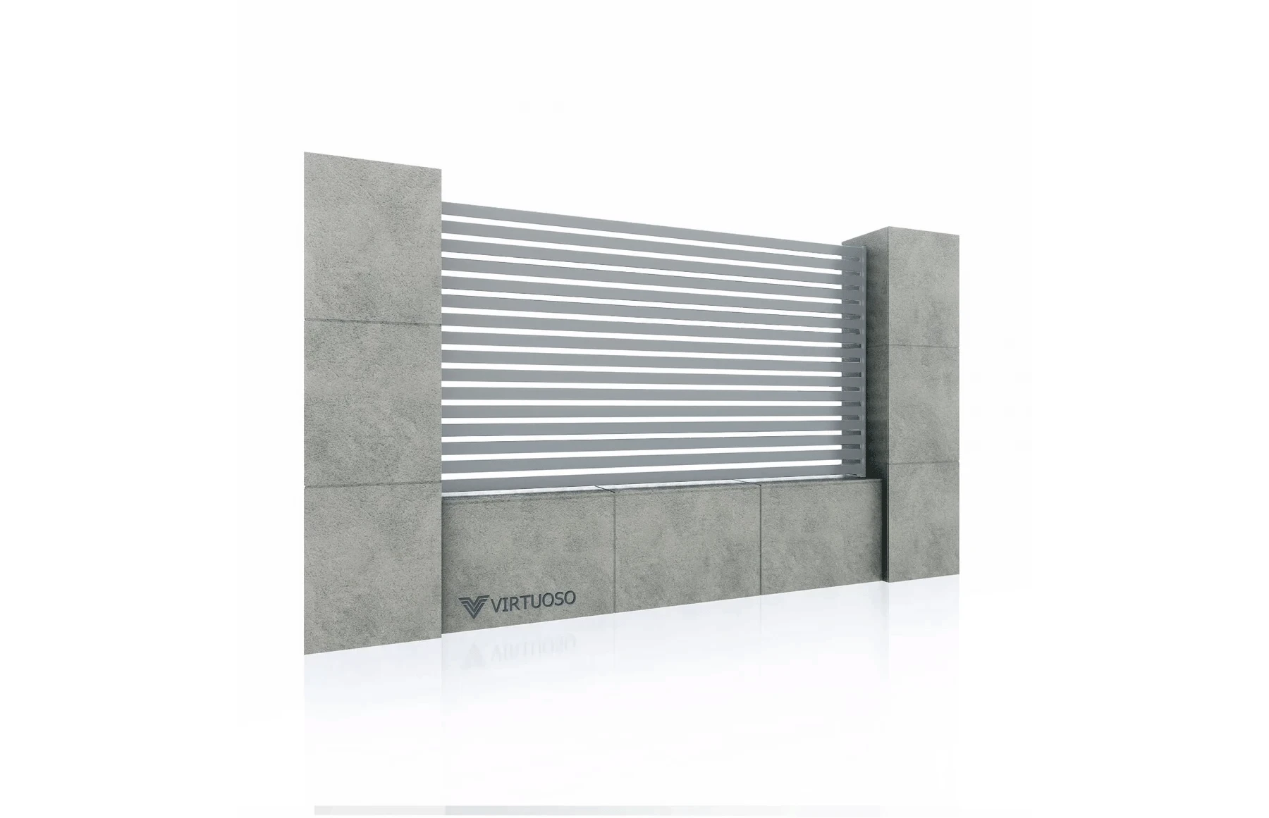 Gard Cu Placaj Invictus Aluminiu 1500X2000mm