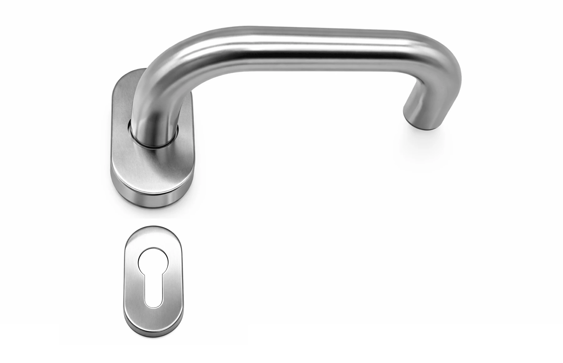 Set manere inox satinat, tip clanta cu arc, Premium, Virtuoso
