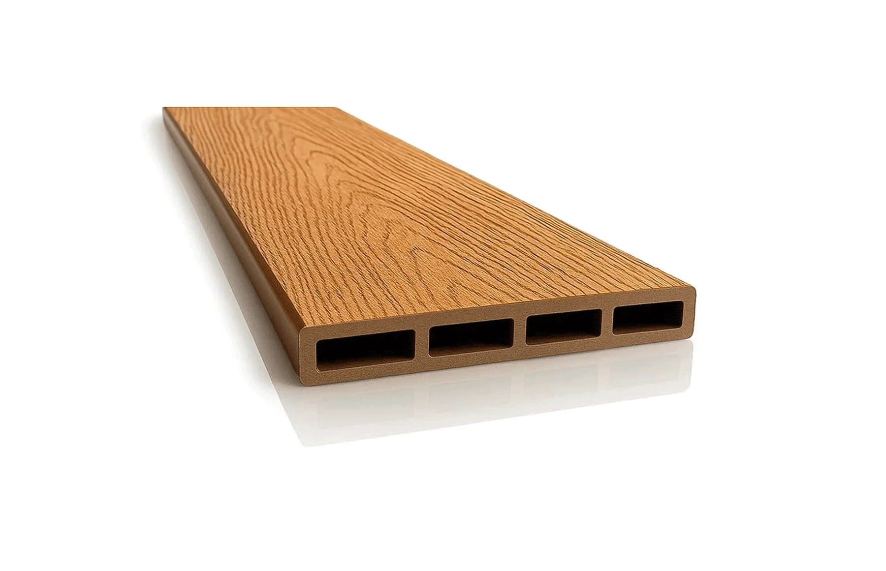 Placa gard tip scandura din WPC lemn compozit, 150x20.6mm, textura lemn bej
