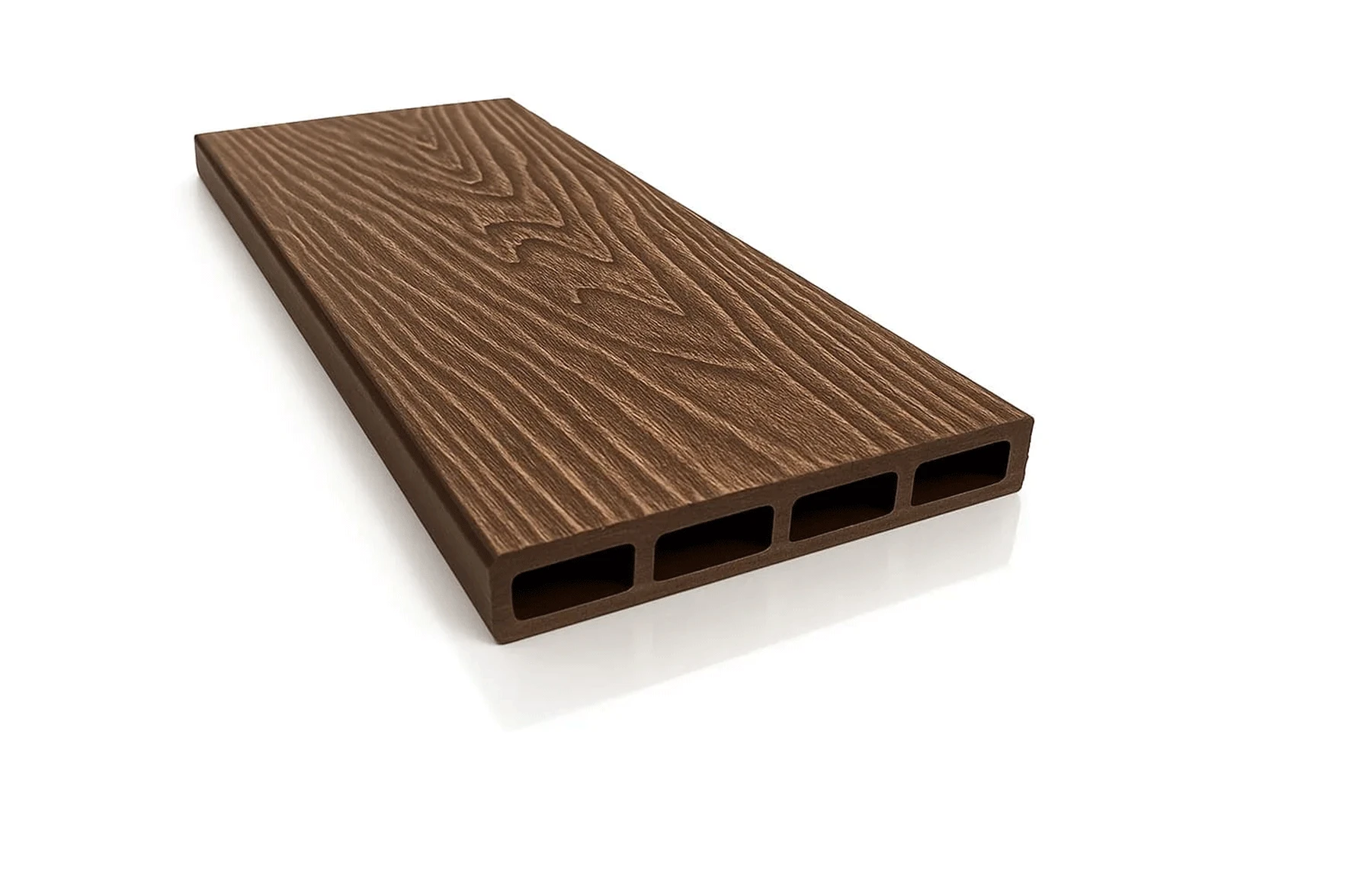 Placa gard WPC 3D Maro, Dimensiune 120x4000mm, Grosime 21mm