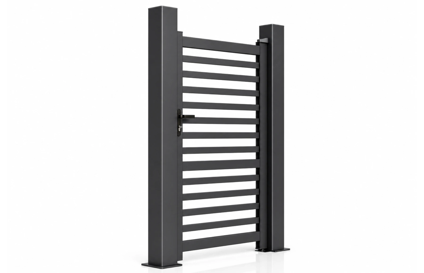 Poarta pietonala metalica din aluminiu, model Apis