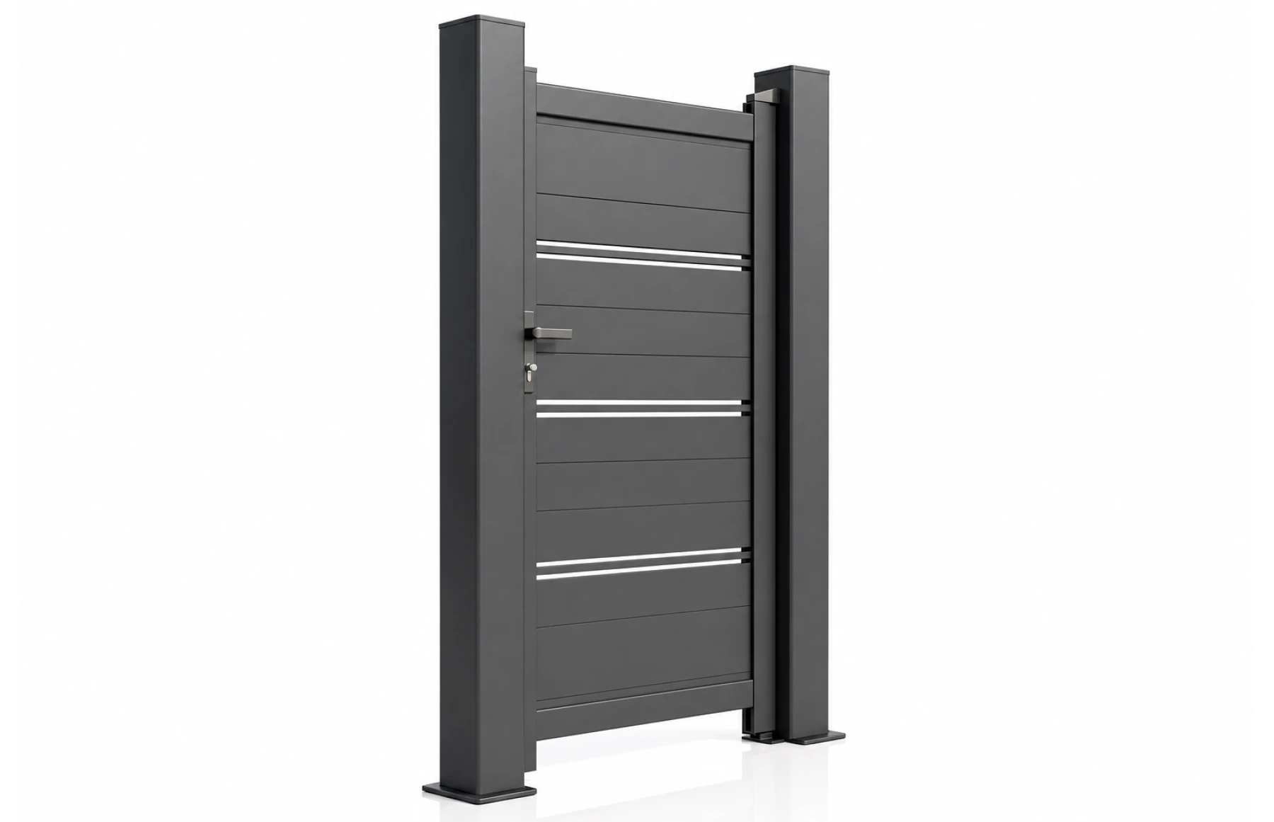 Poarta pietonala metalica din aluminiu, model Artemis
