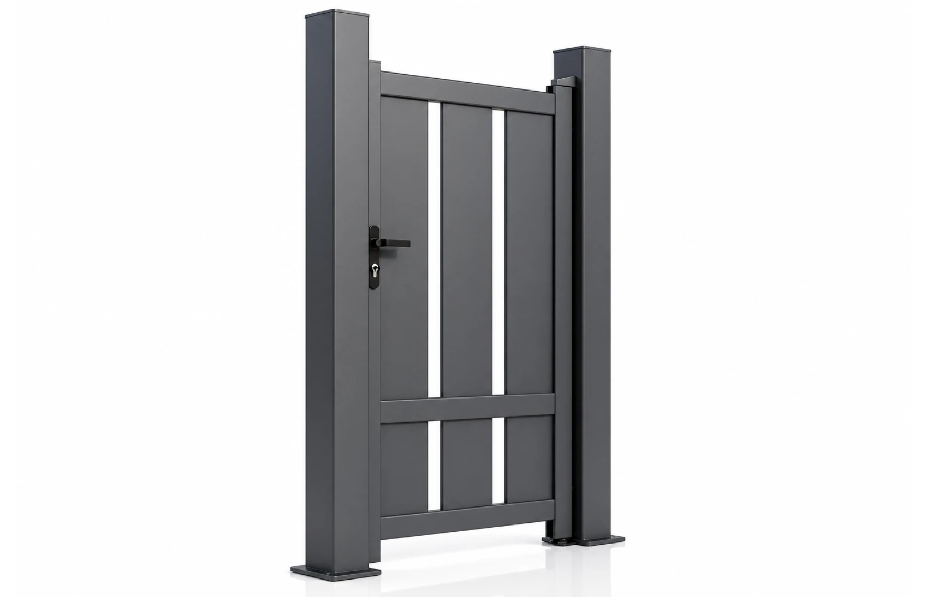 Poarta pietonala metalica din aluminiu, model Atum