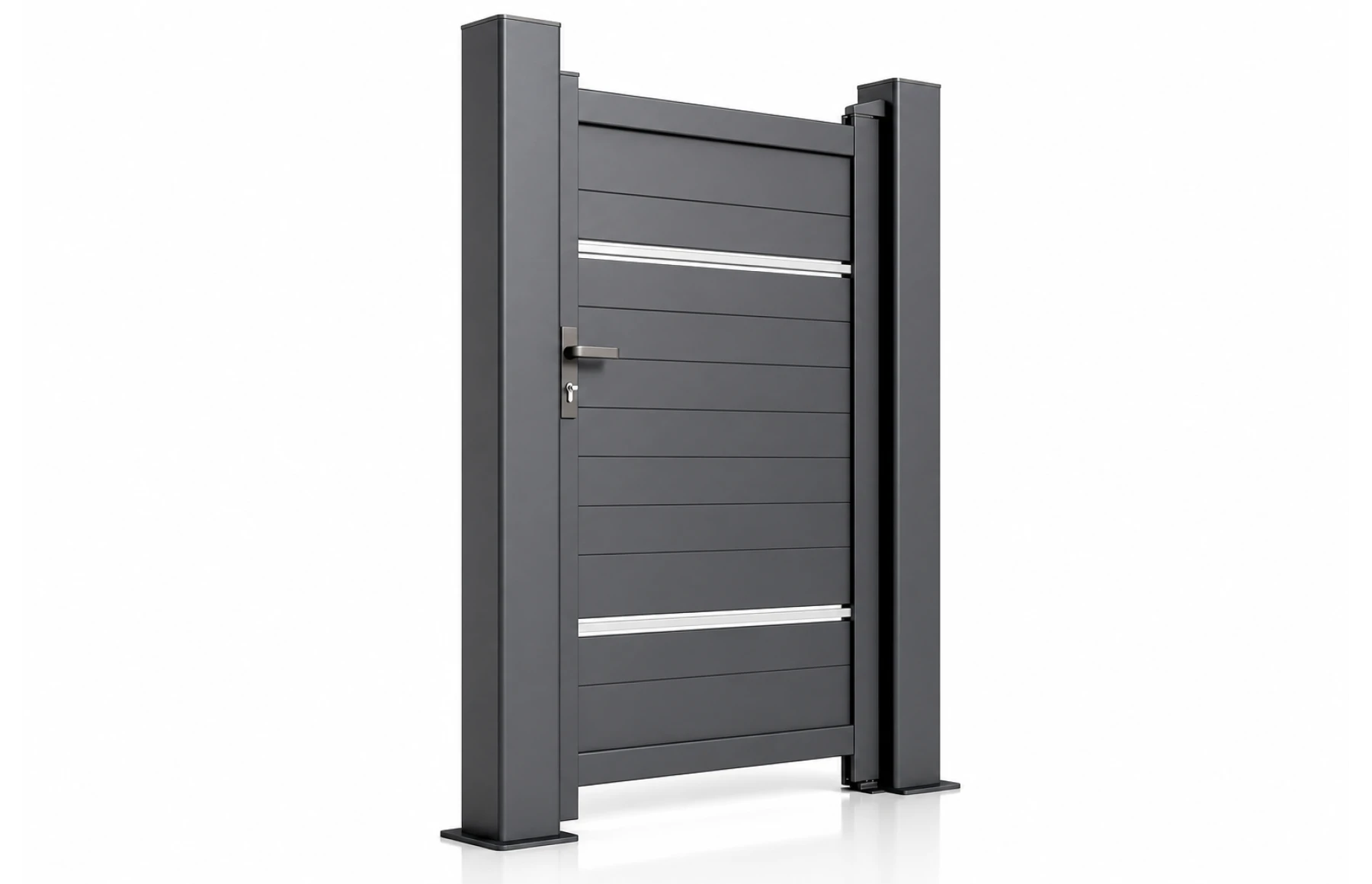Poarta pietonala metalica din aluminiu, model Hercule