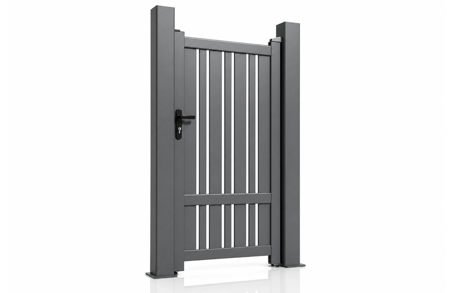 Poarta pietonala metalica din aluminiu, model Imhotep