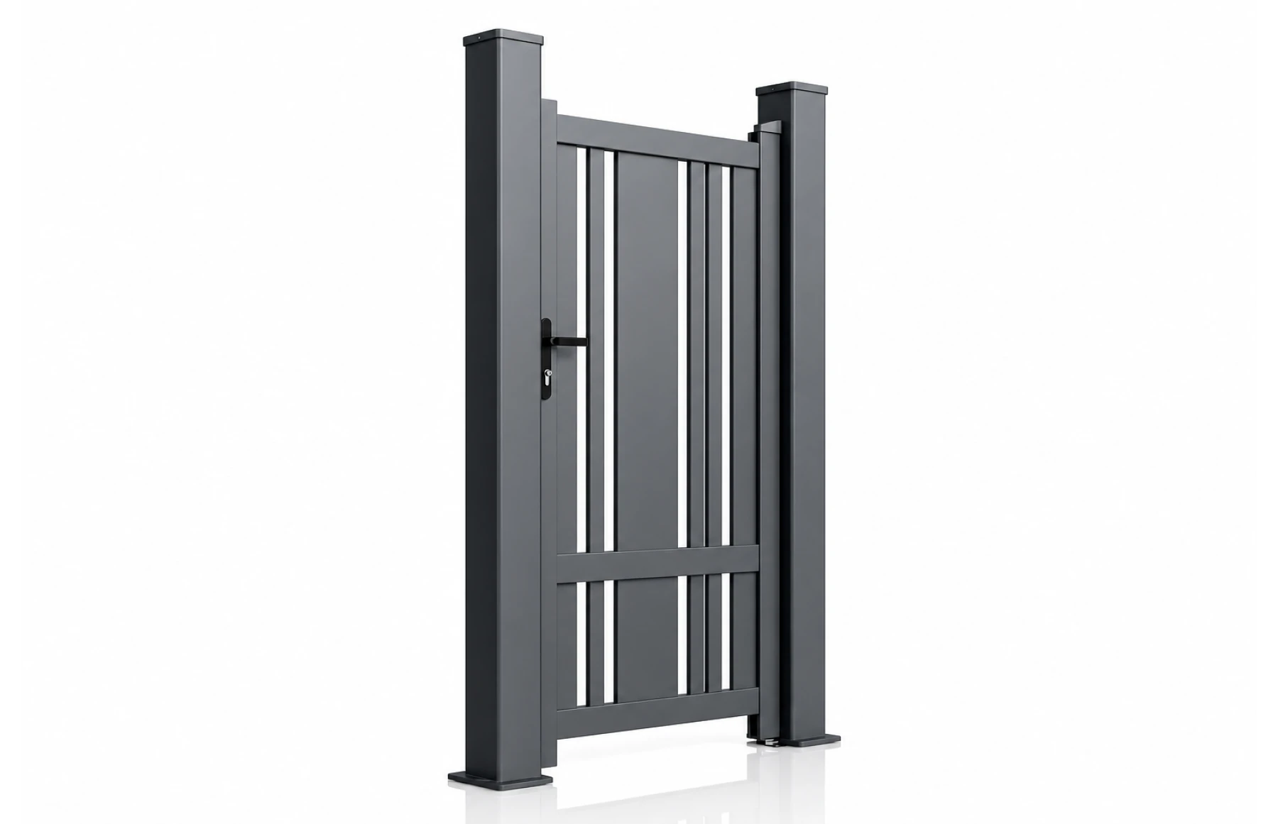 Poarta pietonala metalica din aluminiu, model Thot 