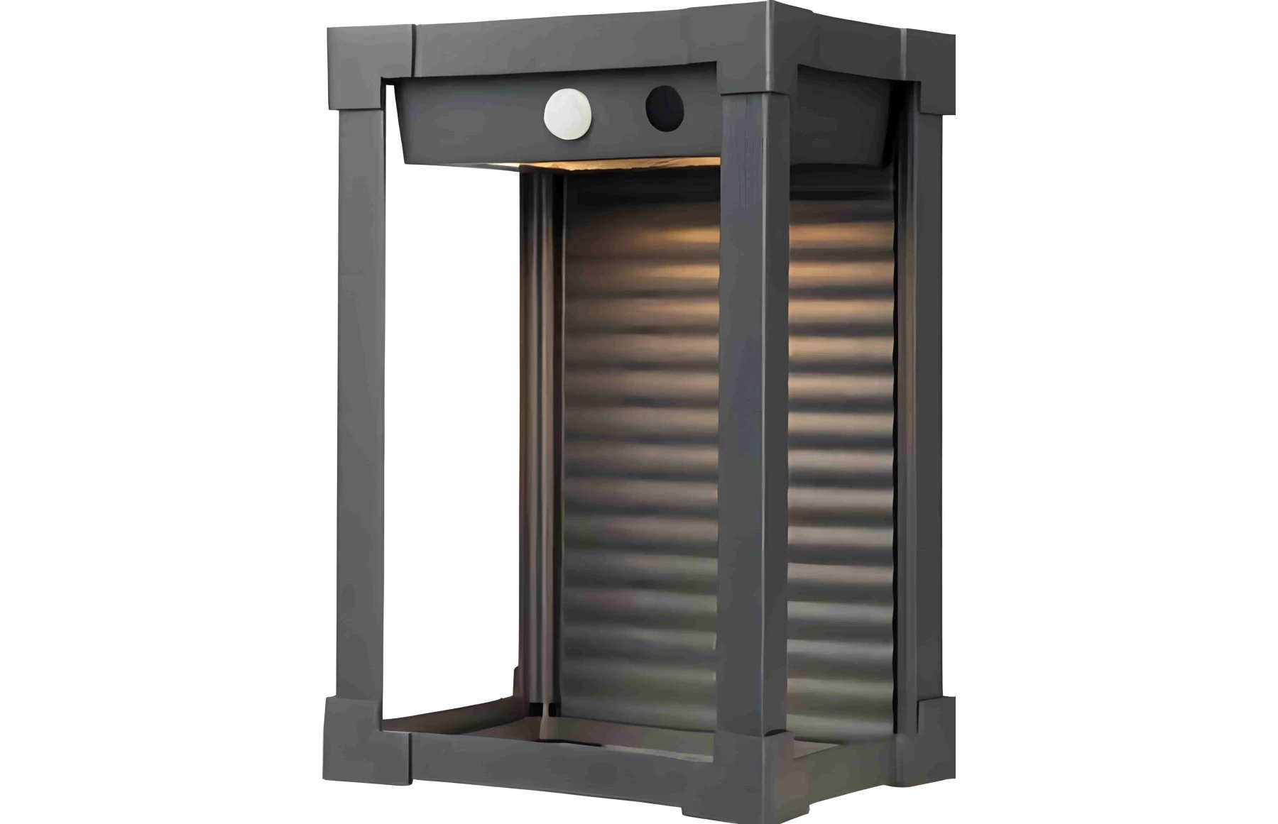 Aplica LED de exterior SOLIS, cu panou solar si senzor, aluminiu