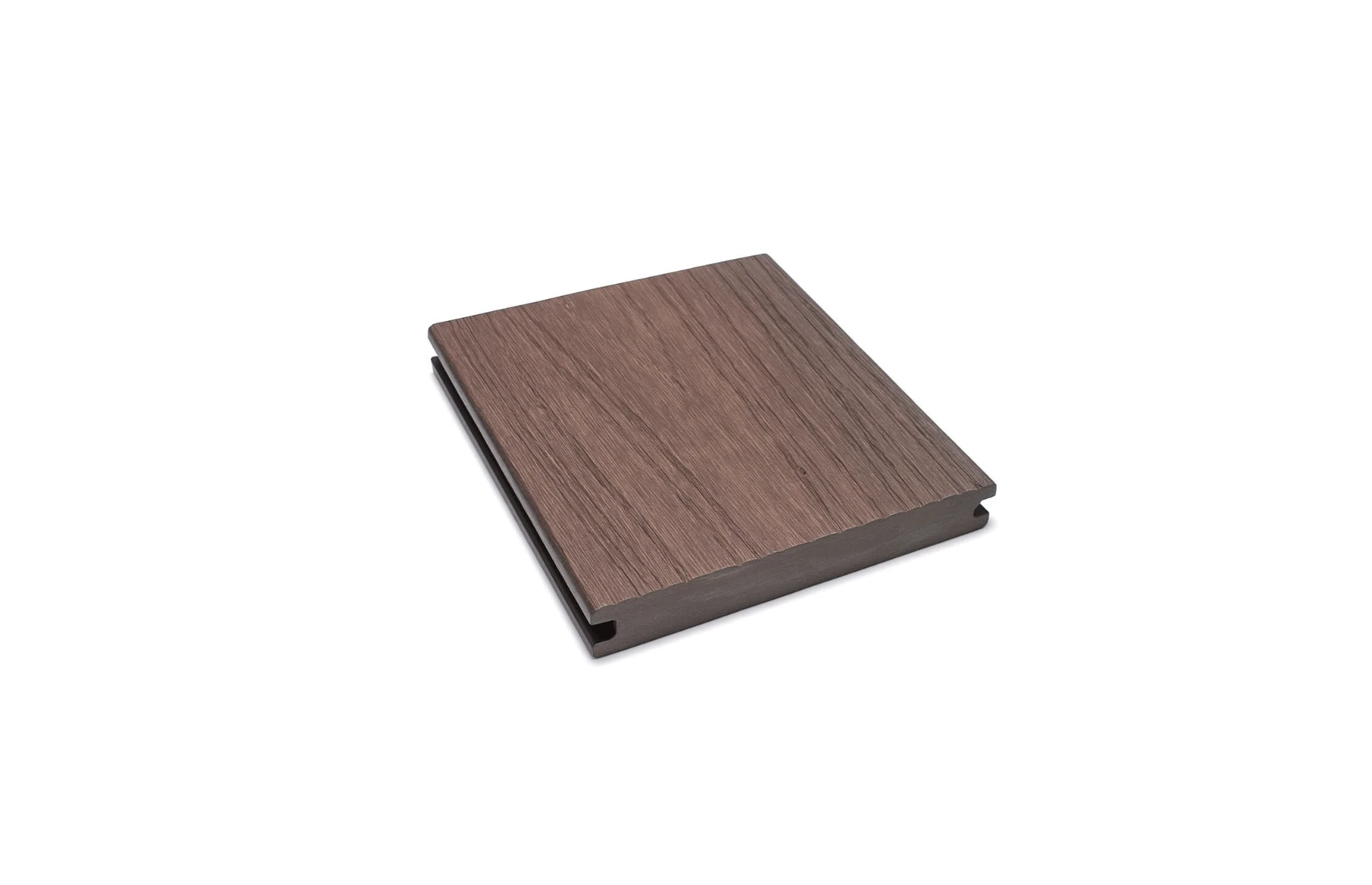 Placa decking WPC coextrudat, 140x20 mm, 3800 mm, maro, dubla fata simpla si 3D, rezistent exterior