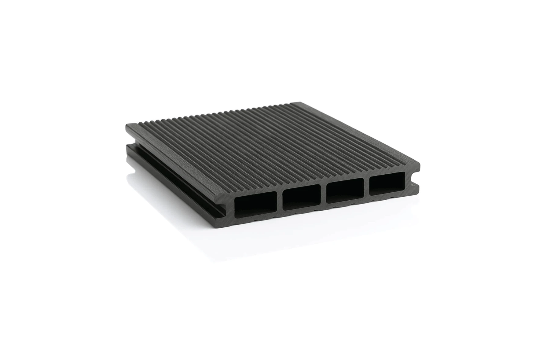 Placa Decking WPC Negru 146x24mm, L 3800mm, Gama ECO 3800 mm