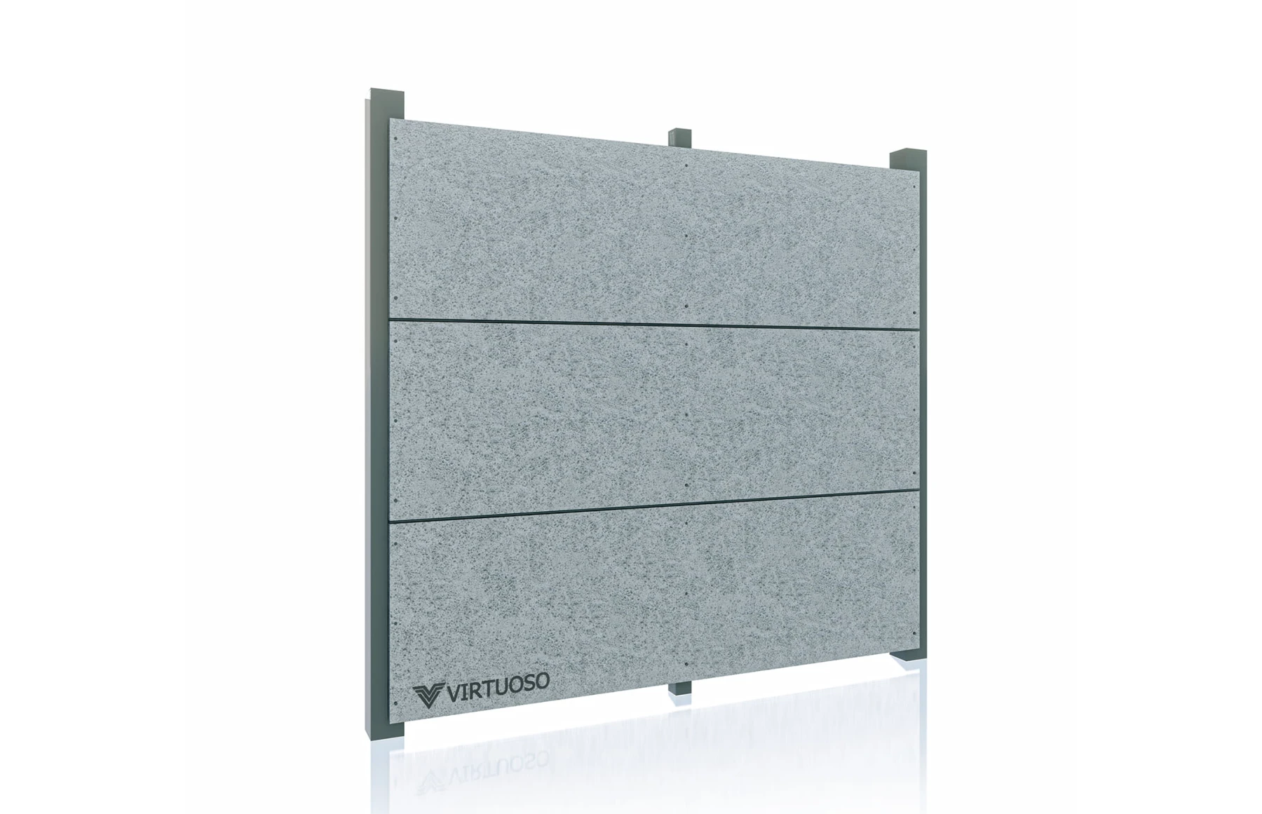 Gard modern fibrociment, Fibro X, Space Grey Night