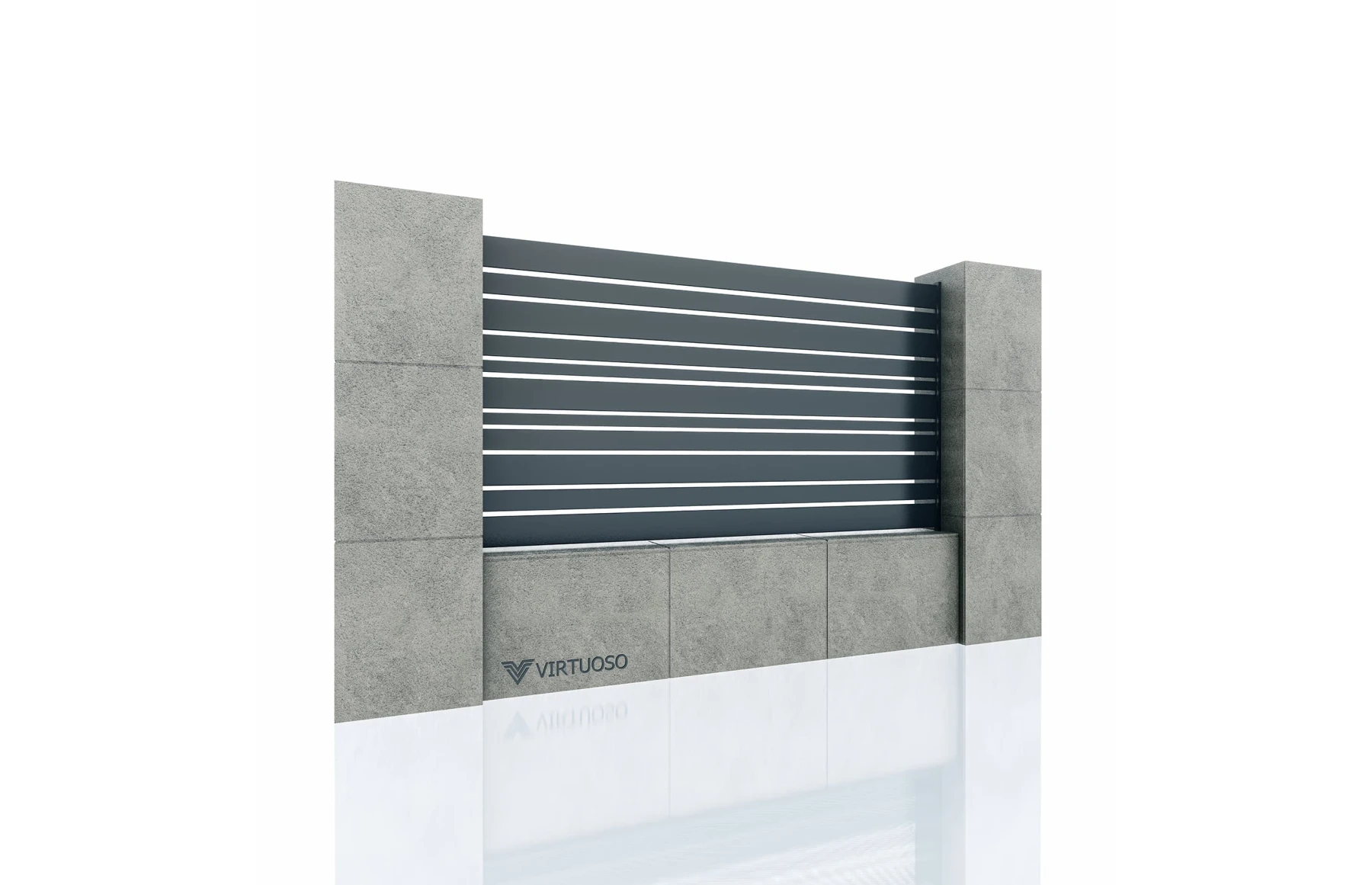 Gard Cu Placaj Odiseu, Aluminiu 1500x2000mm