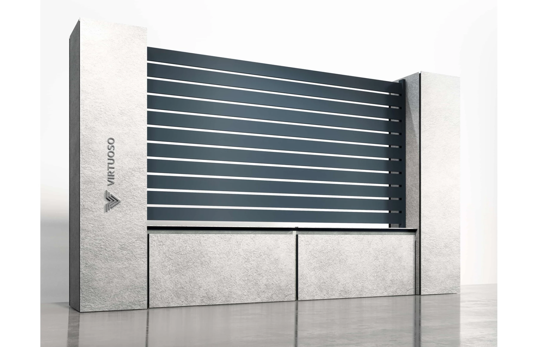 Panou gard metalic din aluminiu, model Luna