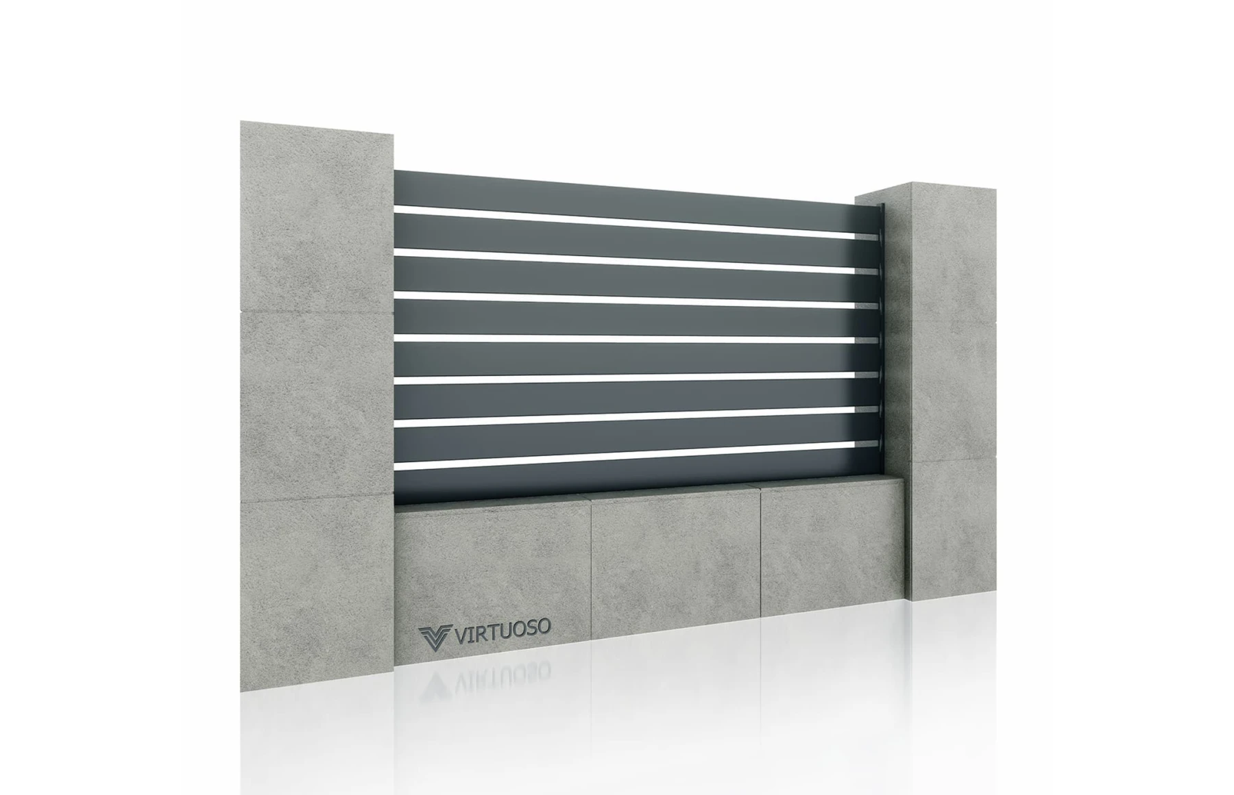 Gard Cu Placaj Atlas Aluminiu