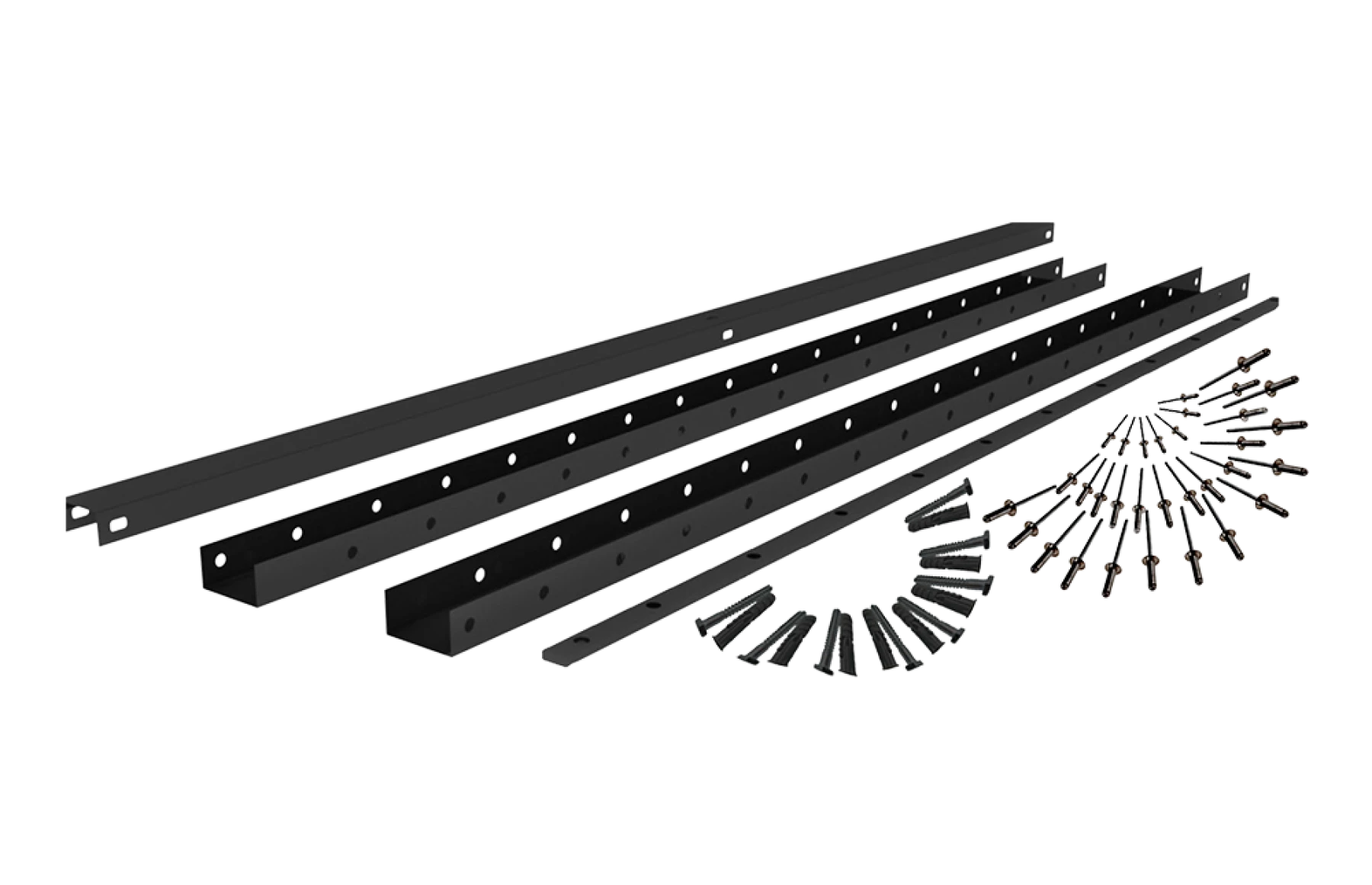 Cadru gard, Model Jaluzea, 30x60mm, Aluminiu