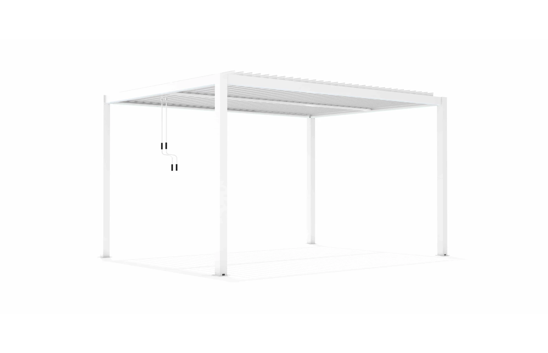 Pergola X Bioclimatica Alba, Pavilion 3x4x2.5metri cu LED , Premium, Aluminiu