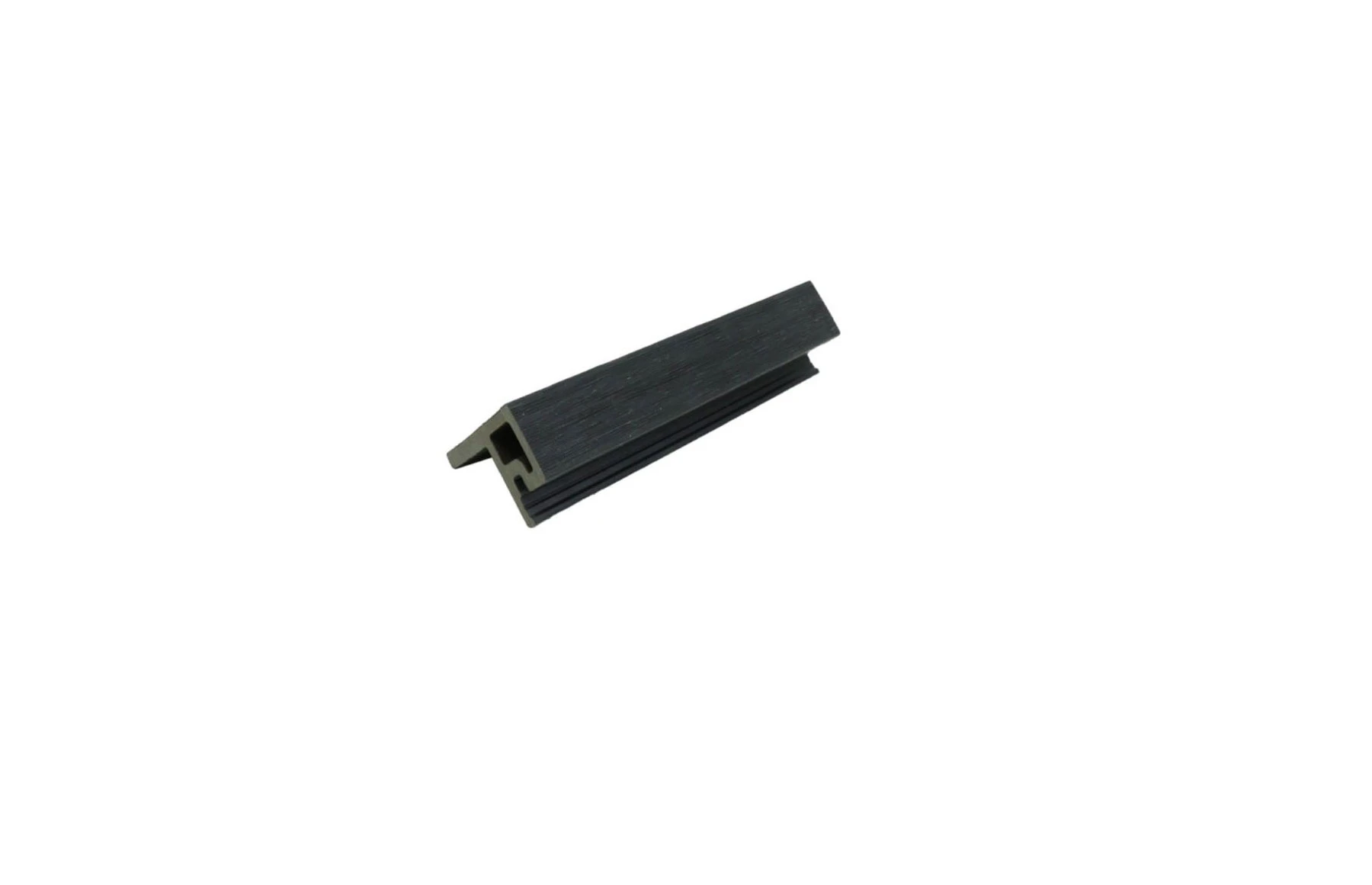 Starter coextrudat pentru riflaj WPC gri inchis carbune 60-210, Dimensiune: 60x35mm, Lungime: 3600mm
