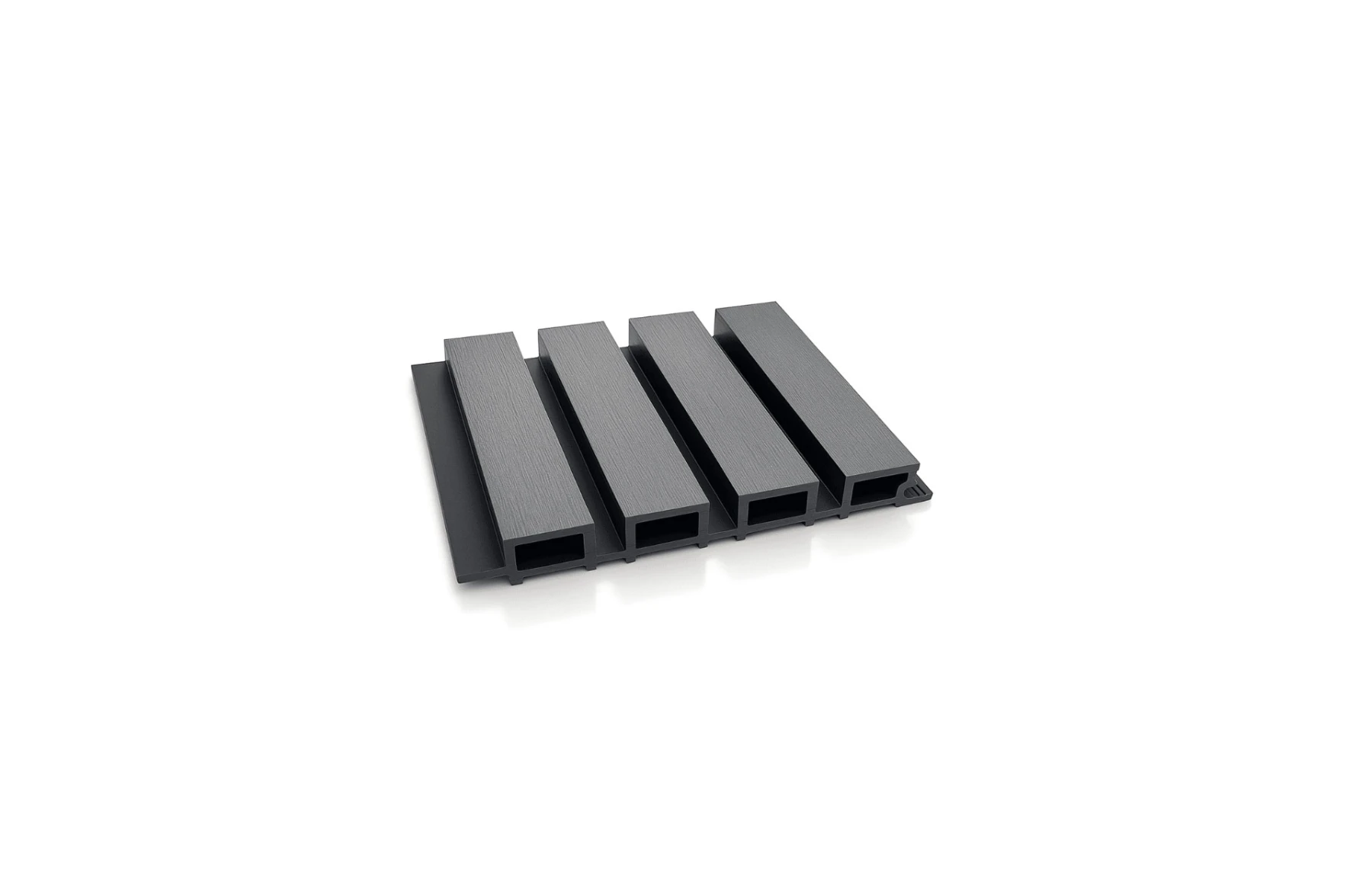 Riflaj WPC canelat negru, Dimensiune: 219x26mm, Lungime 3600mm