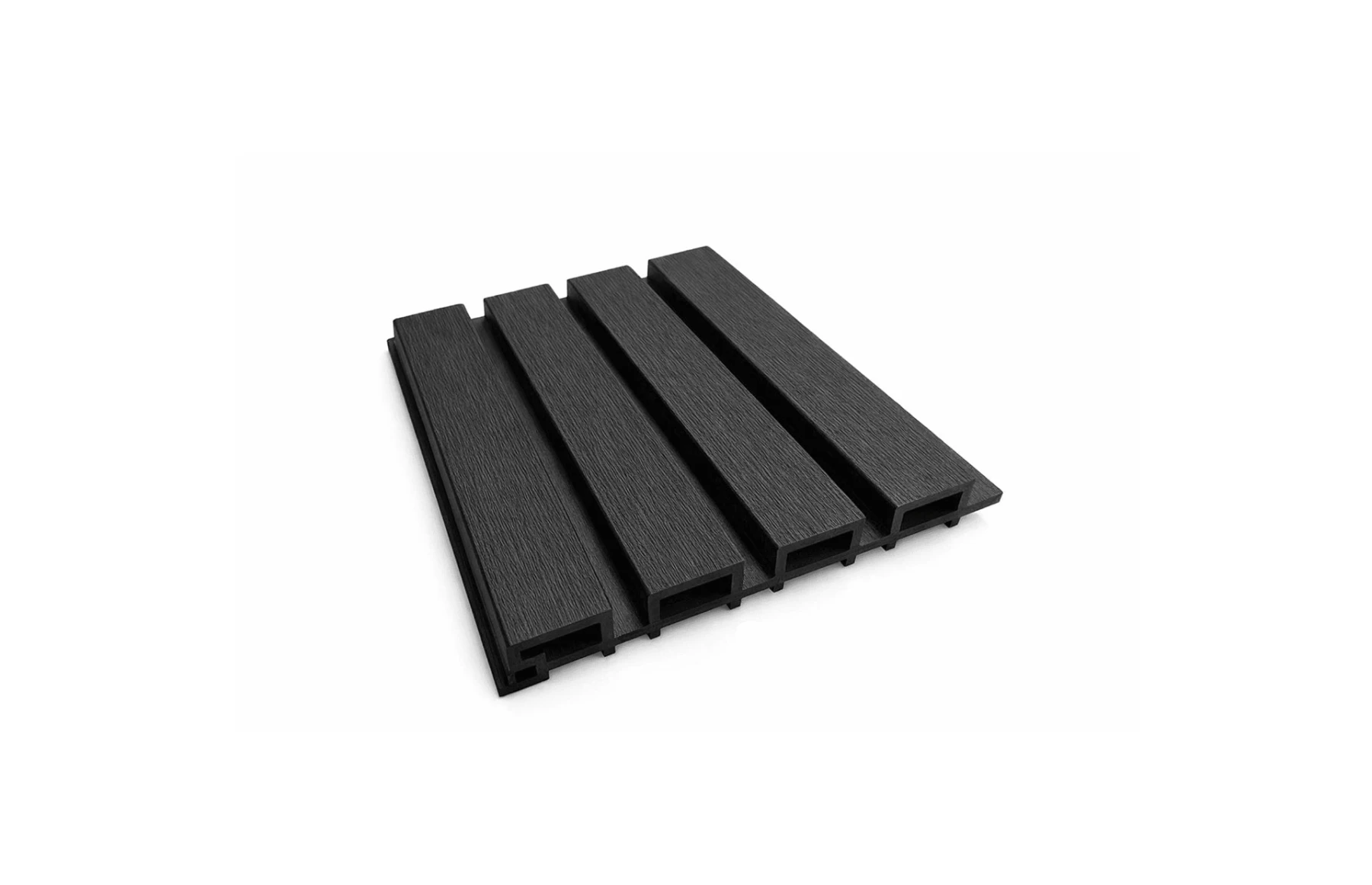 Riflaj WPC coextrudat canelat negru, Dimensiune: 220x26mm, Lungime: 3600mm